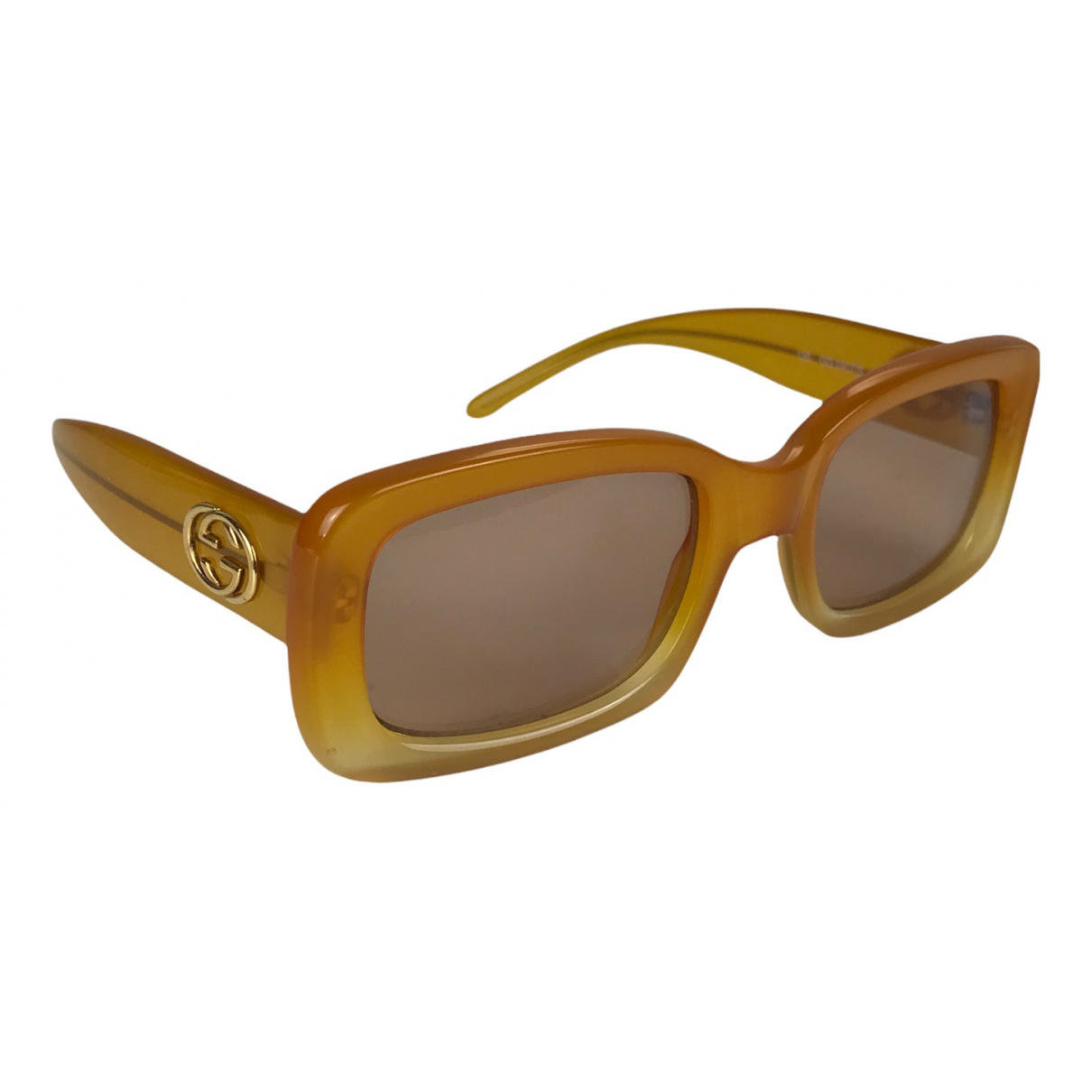 Sunglasses Gucci Orange in Plastic 